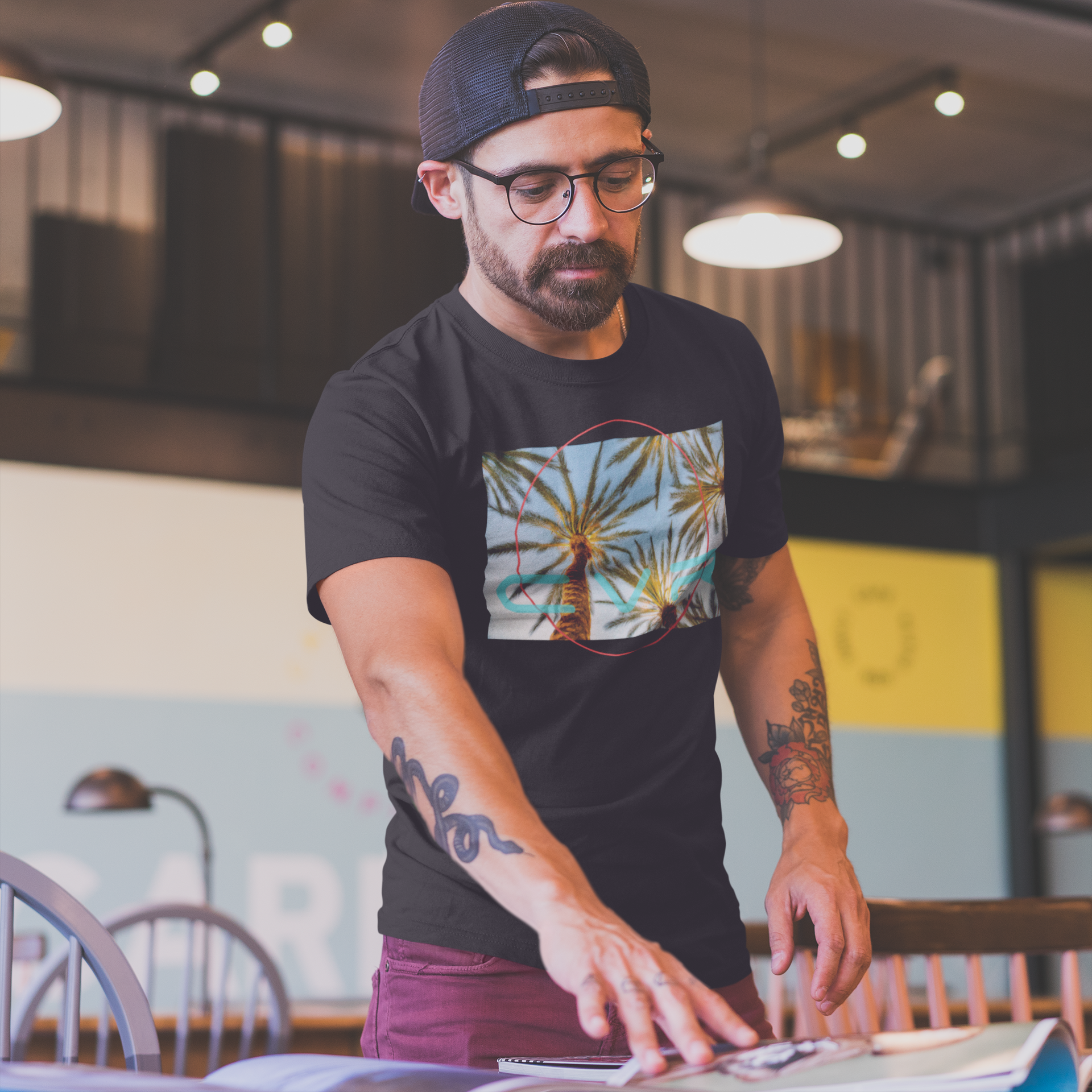 CVR Summer Palm SFELV CVR Collection Short Sleeve men’s t-shirt Spring/Summer 2019