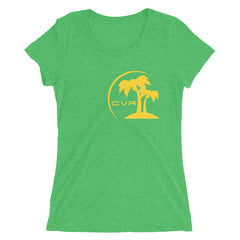 CVR Gold Double Palm SFELV CVR Collection Short Sleeve Women’s t-shirt - California Vegan Republic Spring/Summer 2019