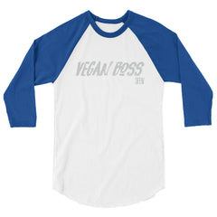 VEGAN BOSS SFElV Men's 3/4 sleeve raglan shirt