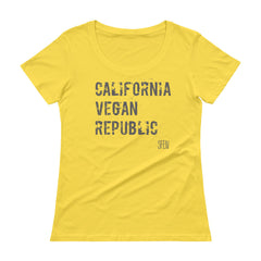 California Vegan Republic SFELV Women's Scoopneck T-Shirt