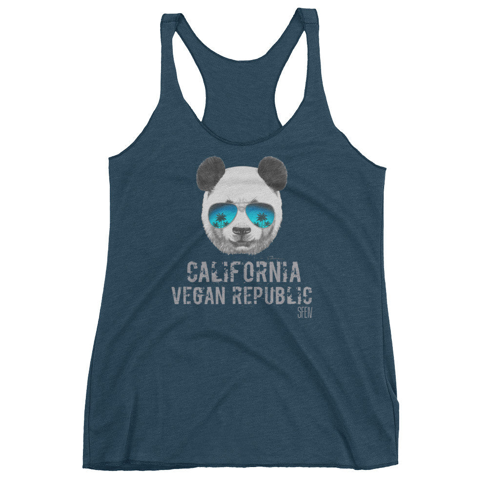 California Vegan Republic Panda SFElV Women's tank top