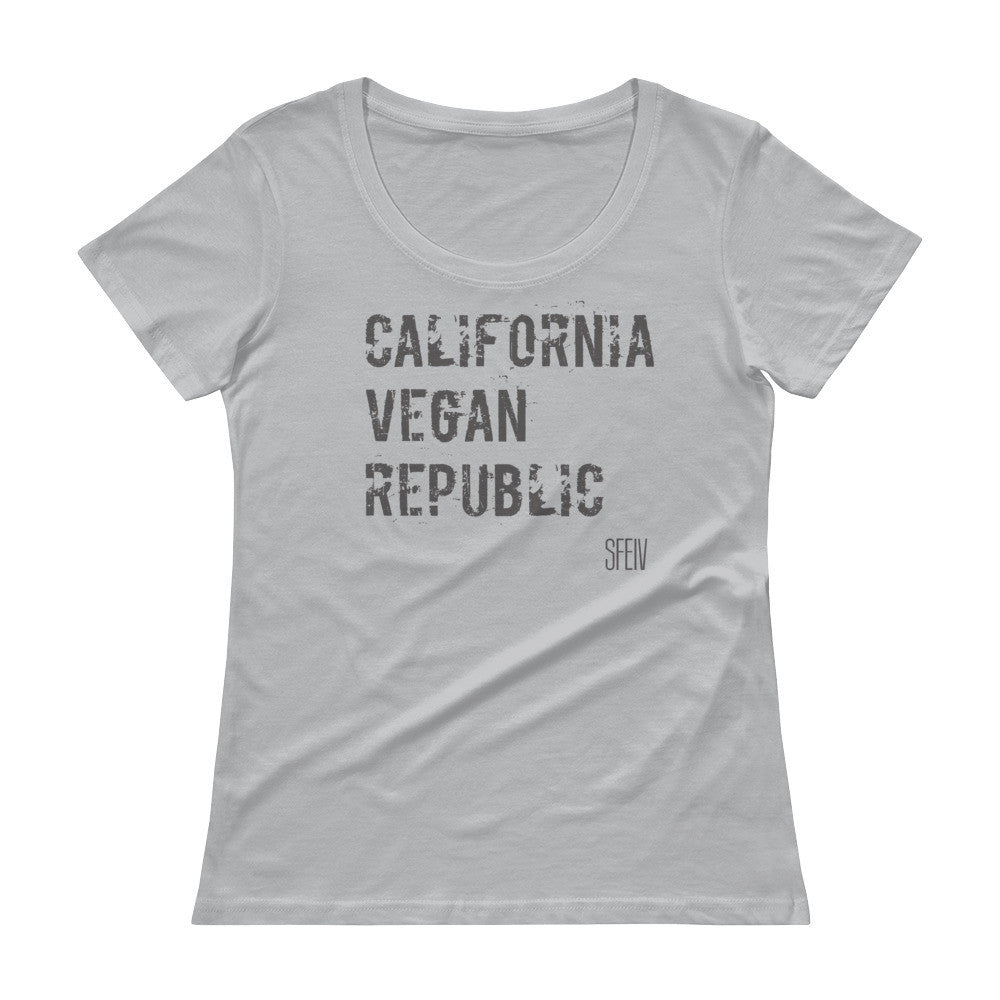 California Vegan Republic SFELV Women's Scoopneck T-Shirt