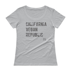California Vegan Republic SFELV Women's Scoopneck T-Shirt