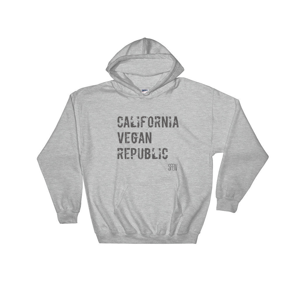 California Vegan Republic. SFElV Men's & Women's Hooded Sweatshirt