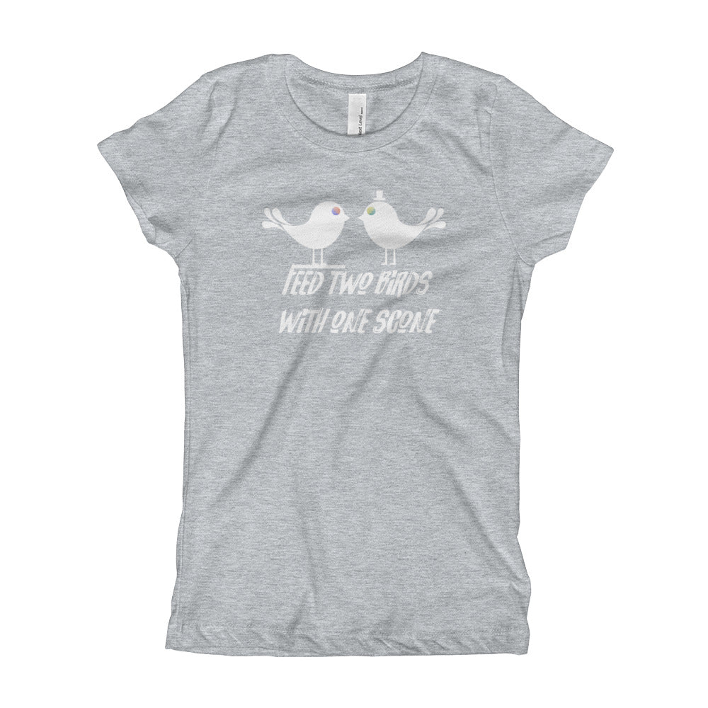 Feed Two Birds With One Scone Girl's T-Shirt