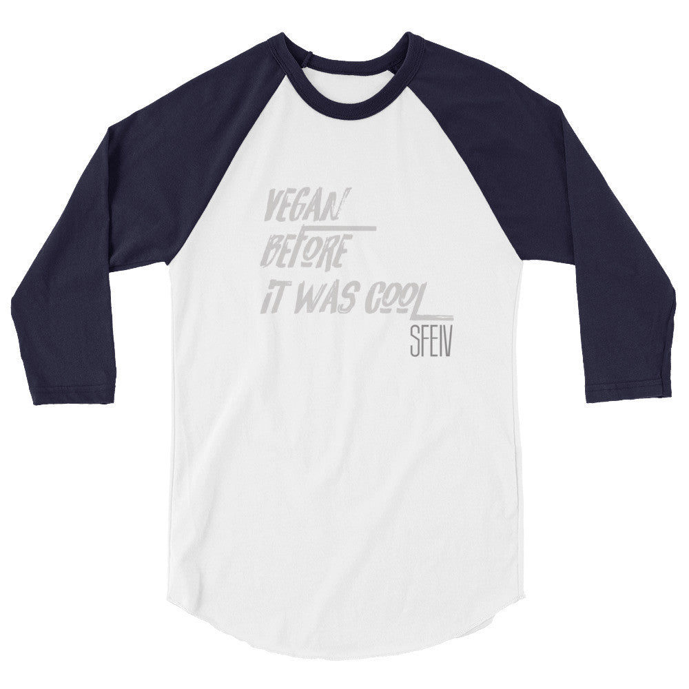 Vegan Before it was Cool SFELV 3/4 sleeve Men's raglan shirt