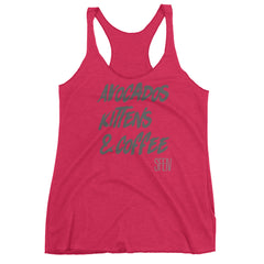 Avocados, Kittens & Coffee SFELV Women's tank top