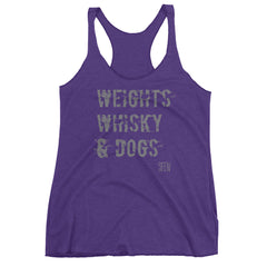 Weights, Whisky & Dogs SFElV Women's tank top