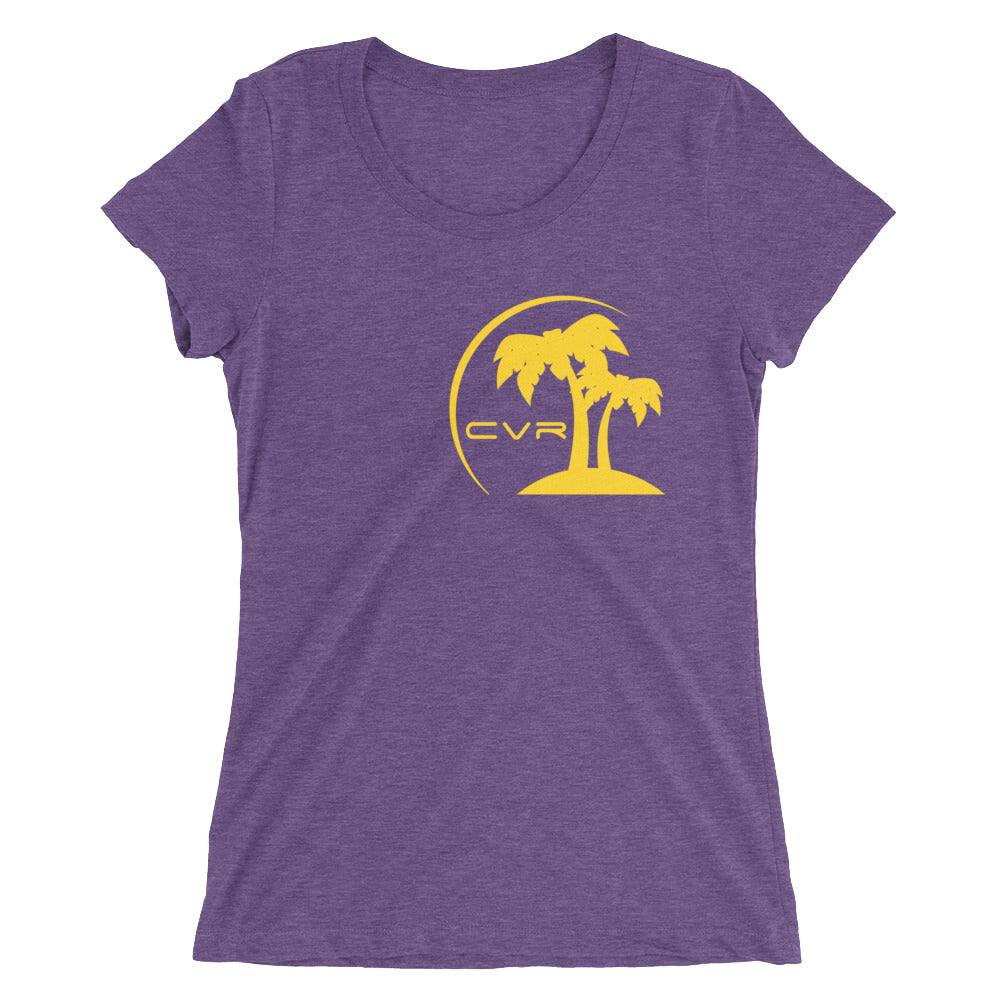 CVR Gold Double Palm SFELV CVR Collection Short Sleeve Women’s t-shirt - California Vegan Republic Spring/Summer 2019