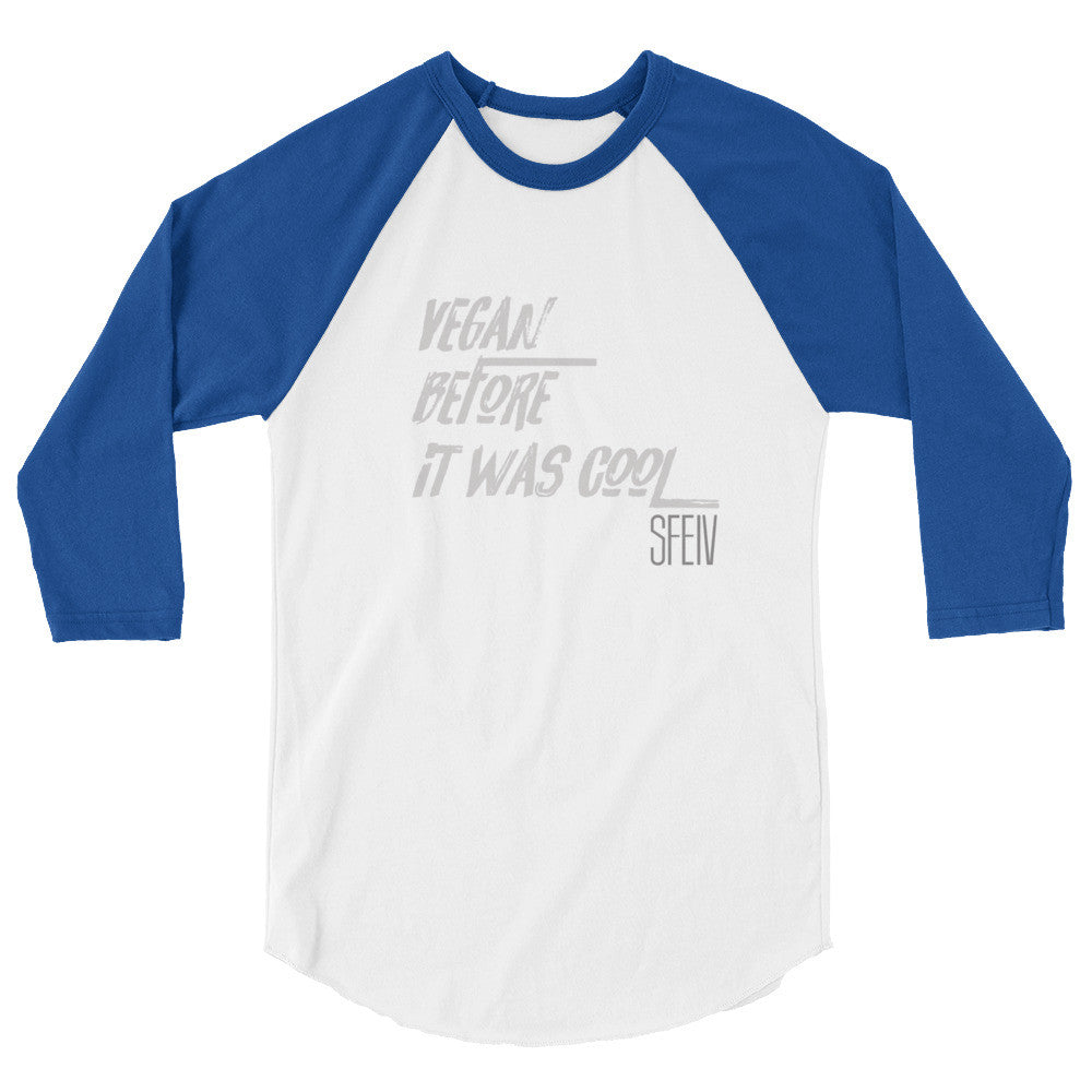 Vegan Before it was Cool SFELV 3/4 sleeve Men's raglan shirt