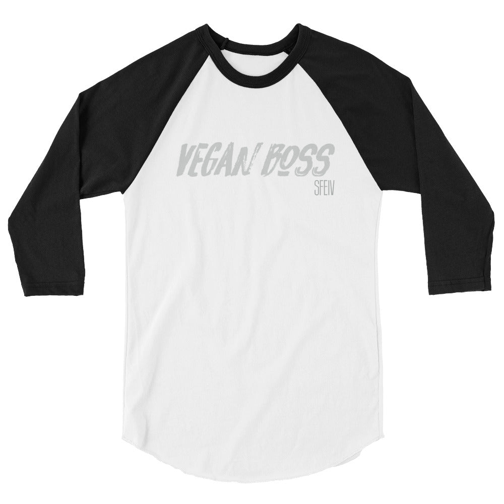VEGAN BOSS SFElV Men's 3/4 sleeve raglan shirt