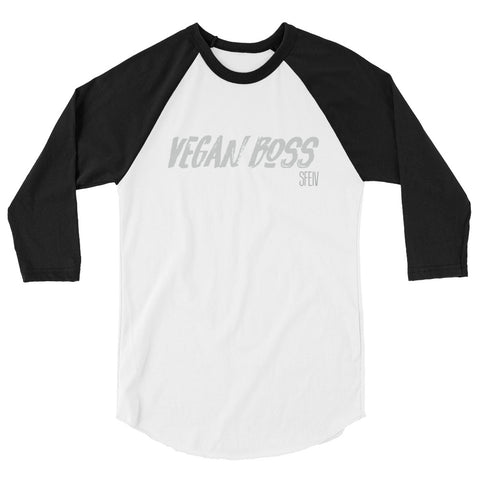 VEGAN BOSS SFElV Men's 3/4 sleeve raglan shirt