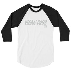 VEGAN BOSS SFElV Men's 3/4 sleeve raglan shirt