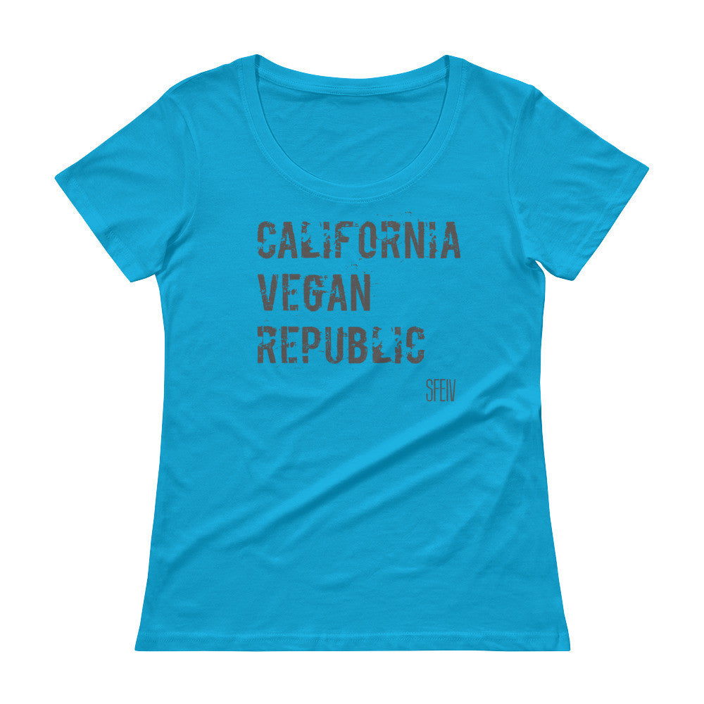 California Vegan Republic SFELV Women's Scoopneck T-Shirt