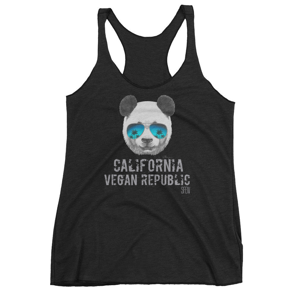 California Vegan Republic Panda SFElV Women's tank top