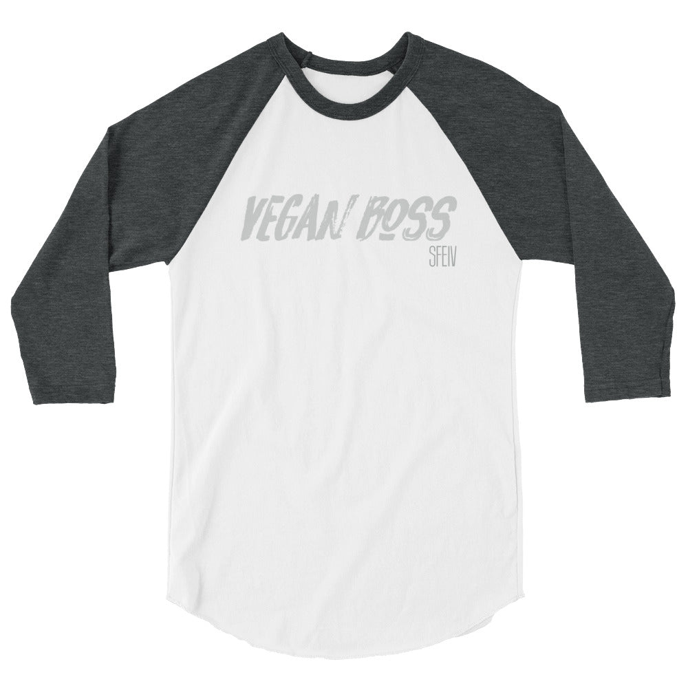VEGAN BOSS SFElV Men's 3/4 sleeve raglan shirt