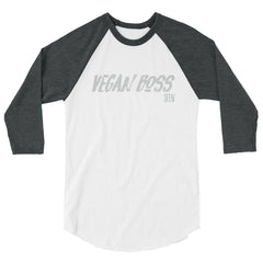 VEGAN BOSS SFElV Men's 3/4 sleeve raglan shirt