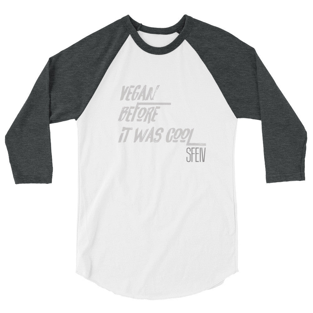 Vegan Before it was Cool SFELV 3/4 sleeve Men's raglan shirt