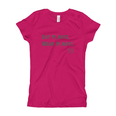 Eat Plants. Wear Plants. SFELV Girl's T-Shirt