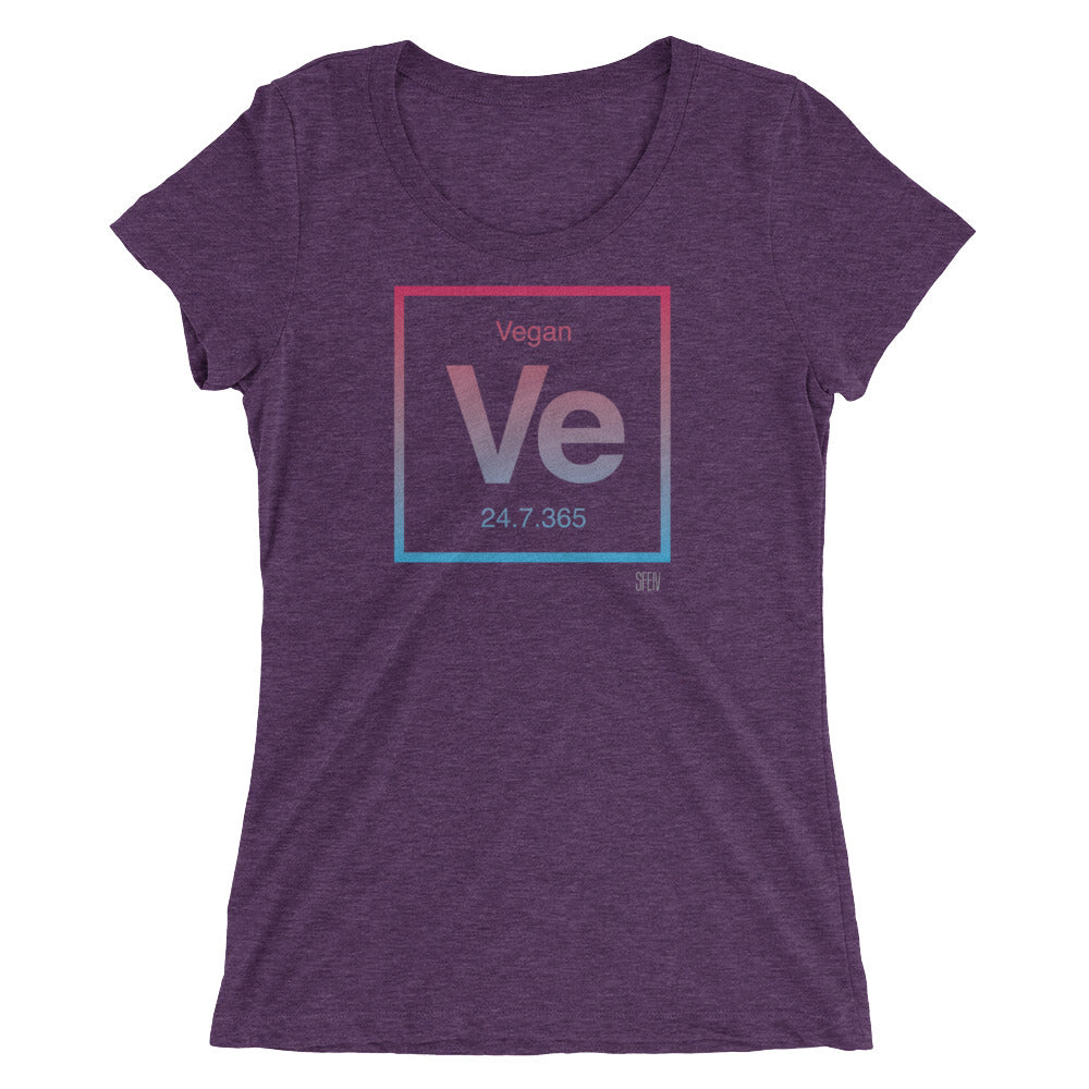 Ve Vegan 24.7.365 SFElV Elements Collection Women's short sleeve t-shirt