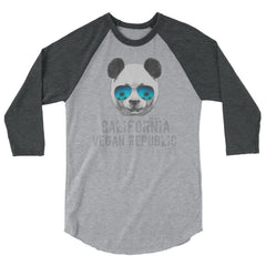 California Vegan Republic SFElV Men's 3/4 sleeve raglan shirt