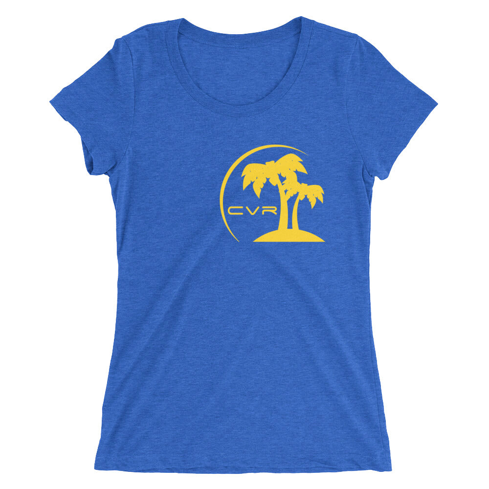 CVR Gold Double Palm SFELV CVR Collection Short Sleeve Women’s t-shirt - California Vegan Republic Spring/Summer 2019