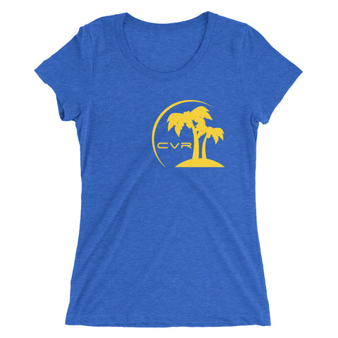 CVR Gold Double Palm SFELV CVR Collection Short Sleeve Women’s t-shirt - California Vegan Republic Spring/Summer 2019