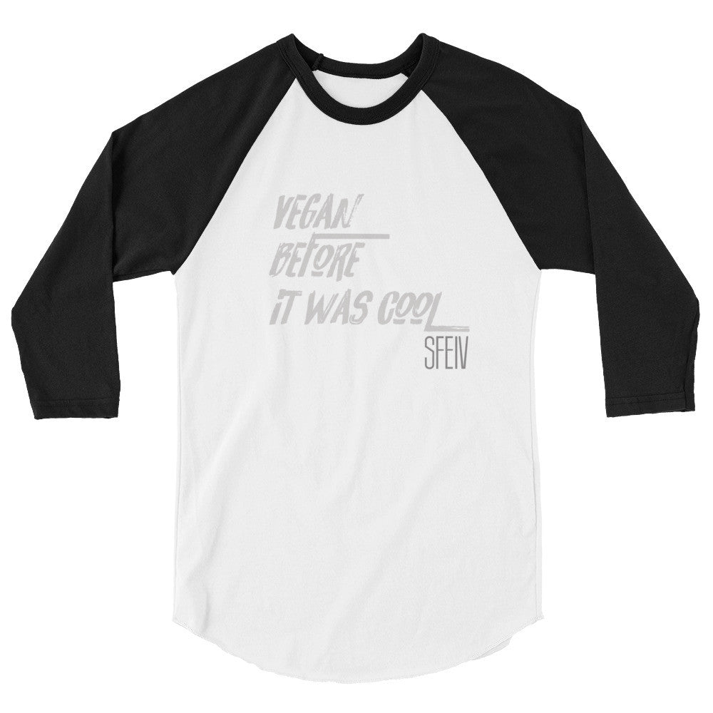 Vegan Before it was Cool SFELV 3/4 sleeve Men's raglan shirt