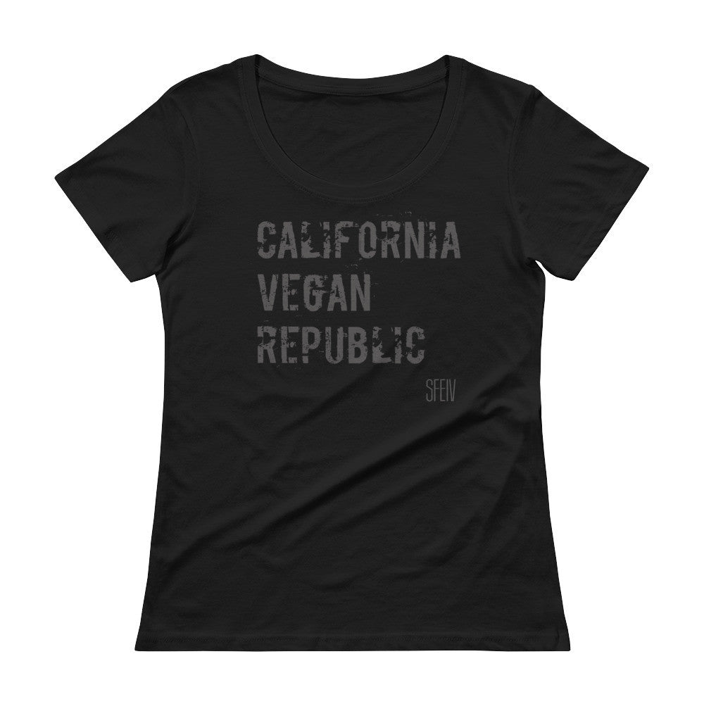 California Vegan Republic SFELV Women's Scoopneck T-Shirt