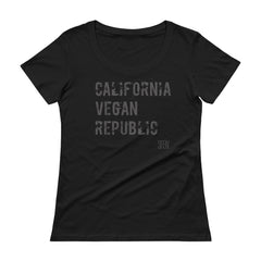 California Vegan Republic SFELV Women's Scoopneck T-Shirt