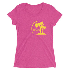 CVR Gold Double Palm SFELV CVR Collection Short Sleeve Women’s t-shirt - California Vegan Republic Spring/Summer 2019