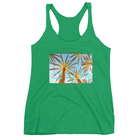 California Vegan Republic CVR Summer Palm Women's Tank Top SFELV Spring/Summer 2019