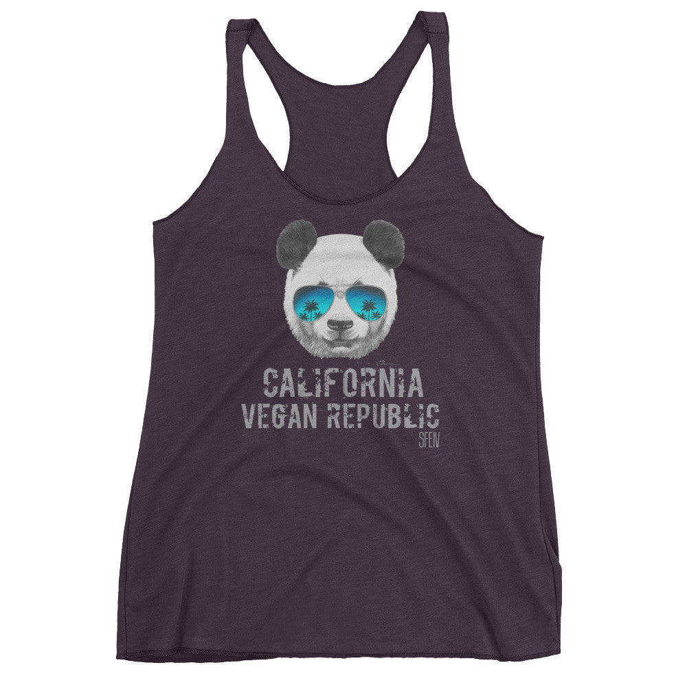 California Vegan Republic Panda SFElV Women's tank top