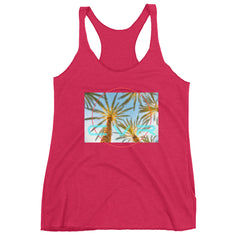 California Vegan Republic CVR Summer Palm Women's Tank Top SFELV Spring/Summer 2019