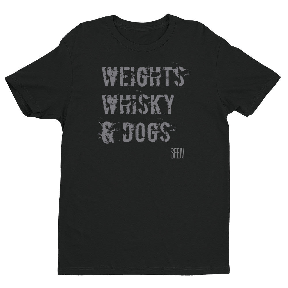 Weights, Whisky & Dogs SFELV Short sleeve men's t-shirt
