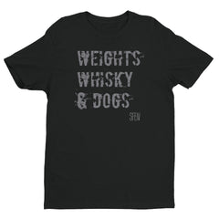 Weights, Whisky & Dogs SFELV Short sleeve men's t-shirt
