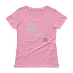 Vegan Before It Was Cool SFELV Women's Scoopneck T-Shirt