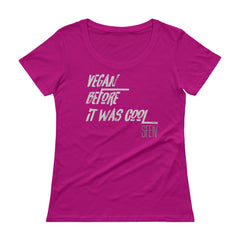 Vegan Before It Was Cool SFELV Women's Scoopneck T-Shirt