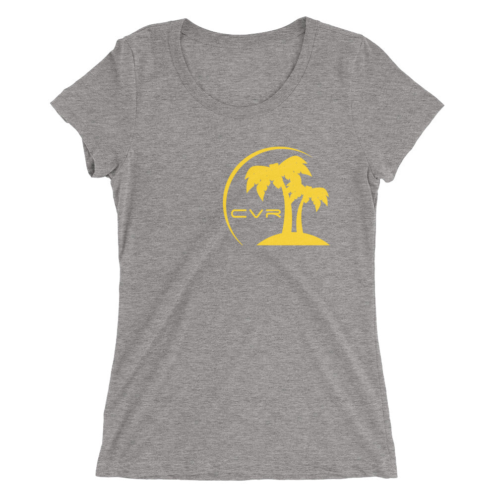 CVR Gold Double Palm SFELV CVR Collection Short Sleeve Women’s t-shirt - California Vegan Republic Spring/Summer 2019
