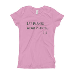 Eat Plants. Wear Plants. SFELV Girl's T-Shirt