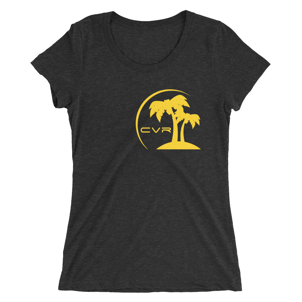CVR Gold Double Palm SFELV CVR Collection Short Sleeve Women’s t-shirt - California Vegan Republic Spring/Summer 2019