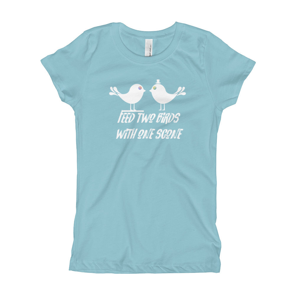 Feed Two Birds With One Scone Girl's T-Shirt