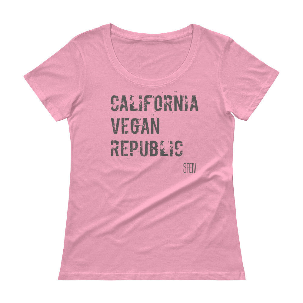 California Vegan Republic SFELV Women's Scoopneck T-Shirt