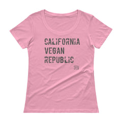 California Vegan Republic SFELV Women's Scoopneck T-Shirt