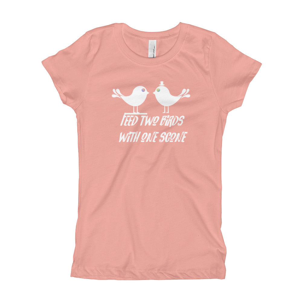 Feed Two Birds With One Scone Girl's T-Shirt