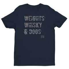 Weights, Whisky & Dogs SFELV Short sleeve men's t-shirt