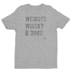 Weights, Whisky & Dogs SFELV Short sleeve men's t-shirt