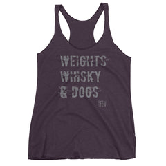 Weights, Whisky & Dogs SFElV Women's tank top