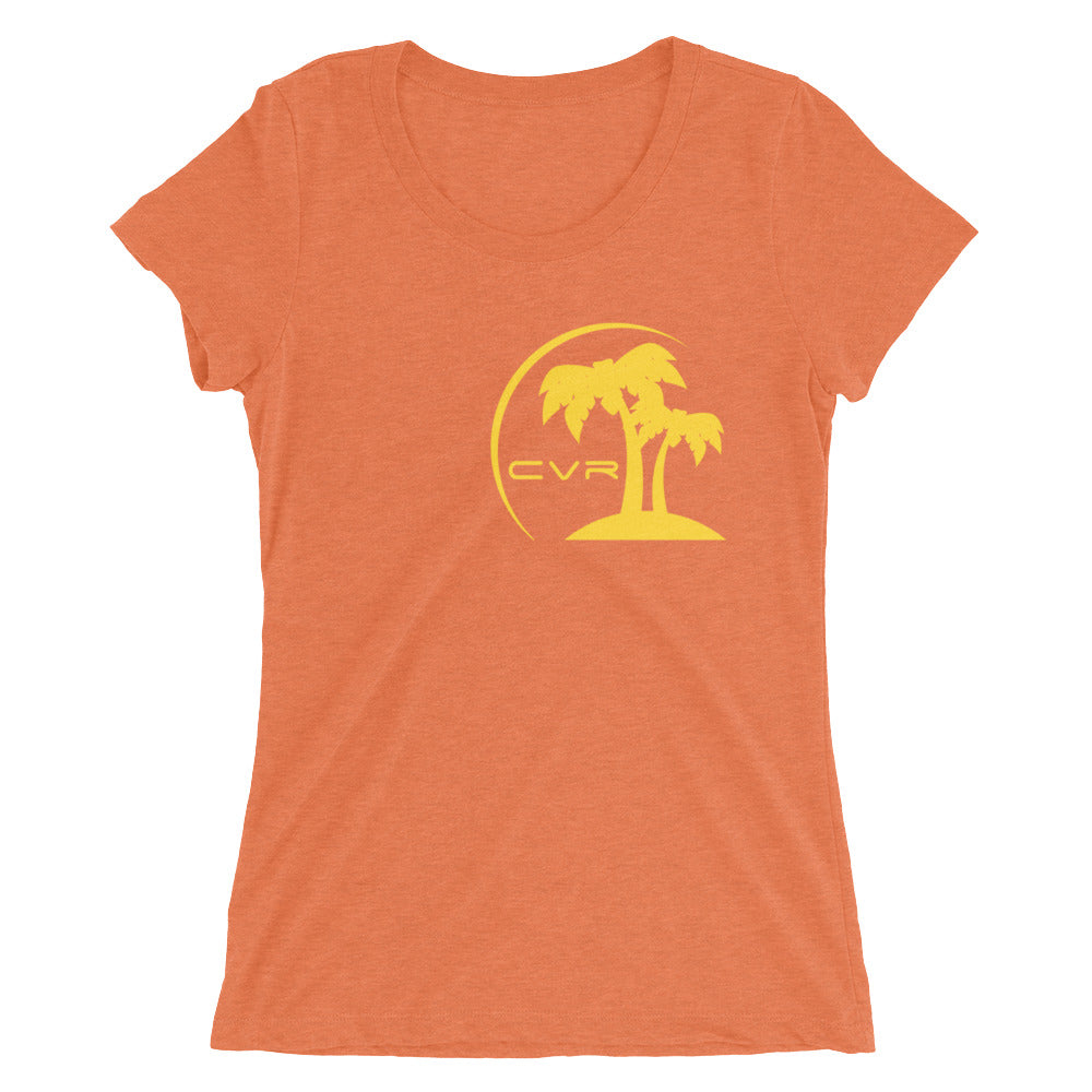 CVR Gold Double Palm SFELV CVR Collection Short Sleeve Women’s t-shirt - California Vegan Republic Spring/Summer 2019