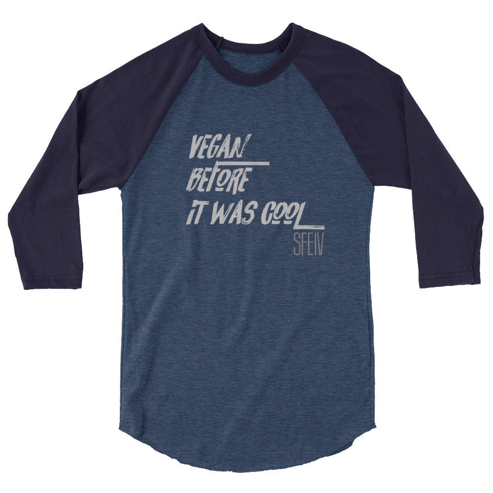 Vegan Before it was Cool SFELV 3/4 sleeve Men's raglan shirt